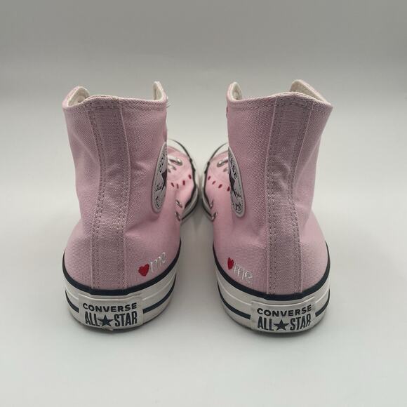 Converse Chuck Taylor All Star High Embroidered Hearts Cherry Blossom W Size 10 - Picture 4 of 9